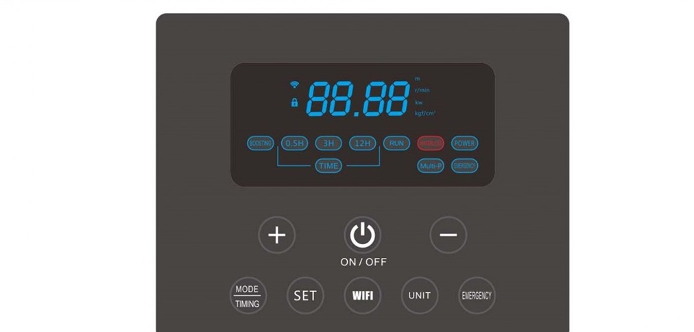 Control panel for chm8-3dc intelligent pump